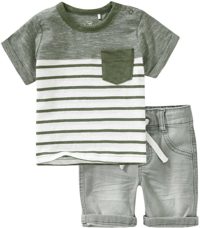 Baby T-Shirt und Jeansshorts im Set (Nur online)