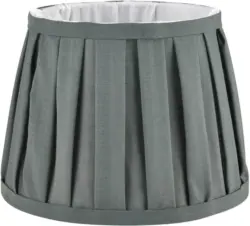Leuchtenschirm Plise in Grau Ø ca. 20cm