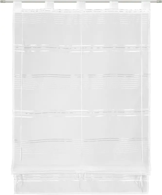 Bändchenrollo Louis in Weiß ca. 80x140cm