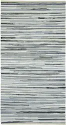 Handwebteppich Verona in Grau ca. 80x150cm