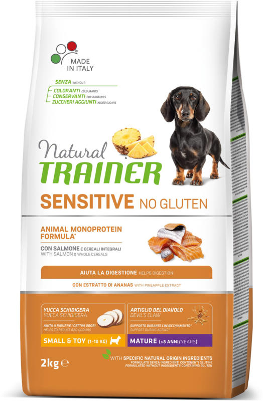 Trainer Nourriture pour chien Sensitive No Gluten Small & Toy Maturity Saumon 2kg