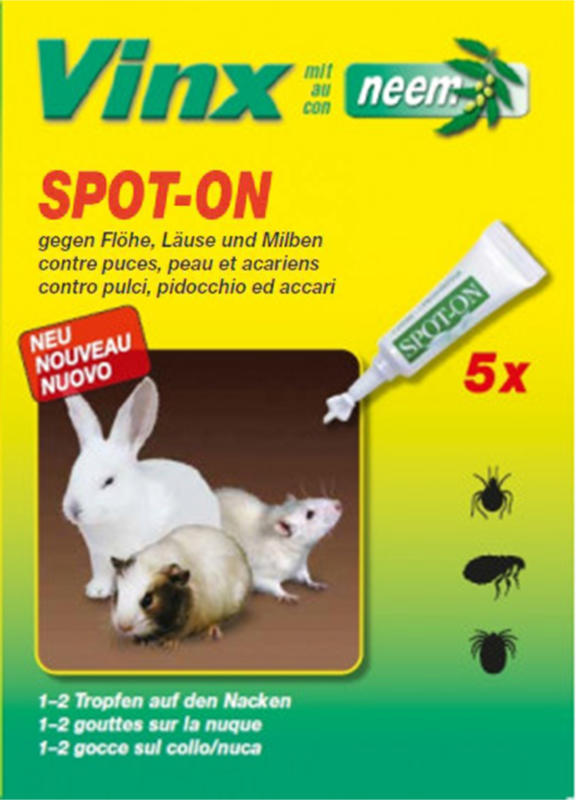 Vinx SPOT ON avec huile de neem pour rongeurs