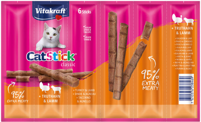Vitakraft Vita Cat Stick mini 6er Truthahn & Lamm
