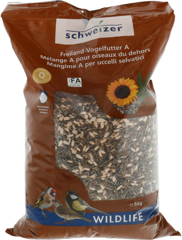 schweizer Mélange A pour oiseaux d'extérieur 5kg