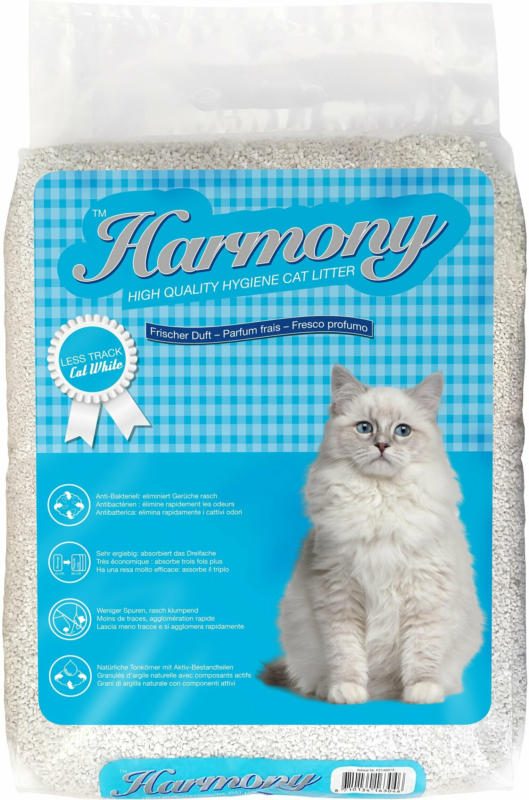 Harmony Litière Less Track Cat White 12l