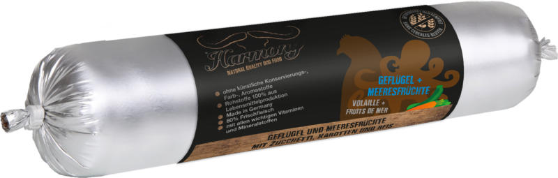 Harmony Dog Saucisse Volaille & Fruits de mer 400g