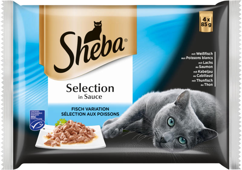 Sheba Sélection en Sauce aux Poissons13x4x85g