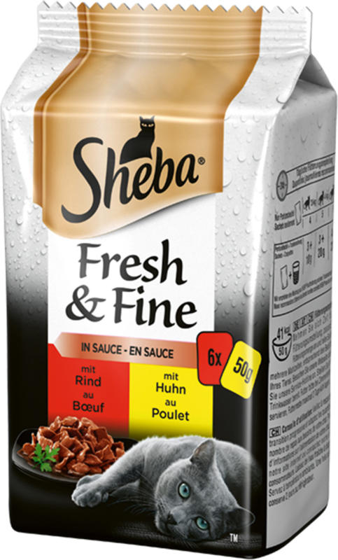 Sheba Fresh & Fine Sélection du boucher 12x6x50g