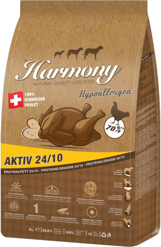 Harmony Dog Natural Hypoallergen Aktiv 5kg