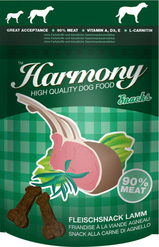 Harmony Dog Snacks Friandises à la viande Agneau 60g