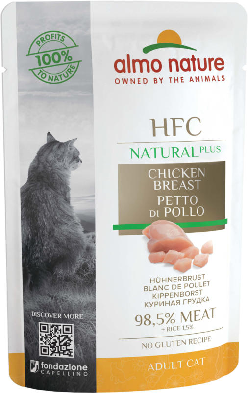 Almo Nature HFC Natural Plus Hühnerbrust 24x55g