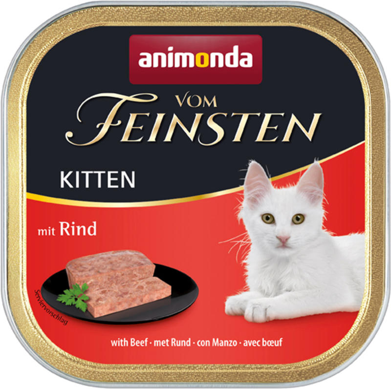 animonda Vom Feinsten KITTEN mit Rind 32x100g