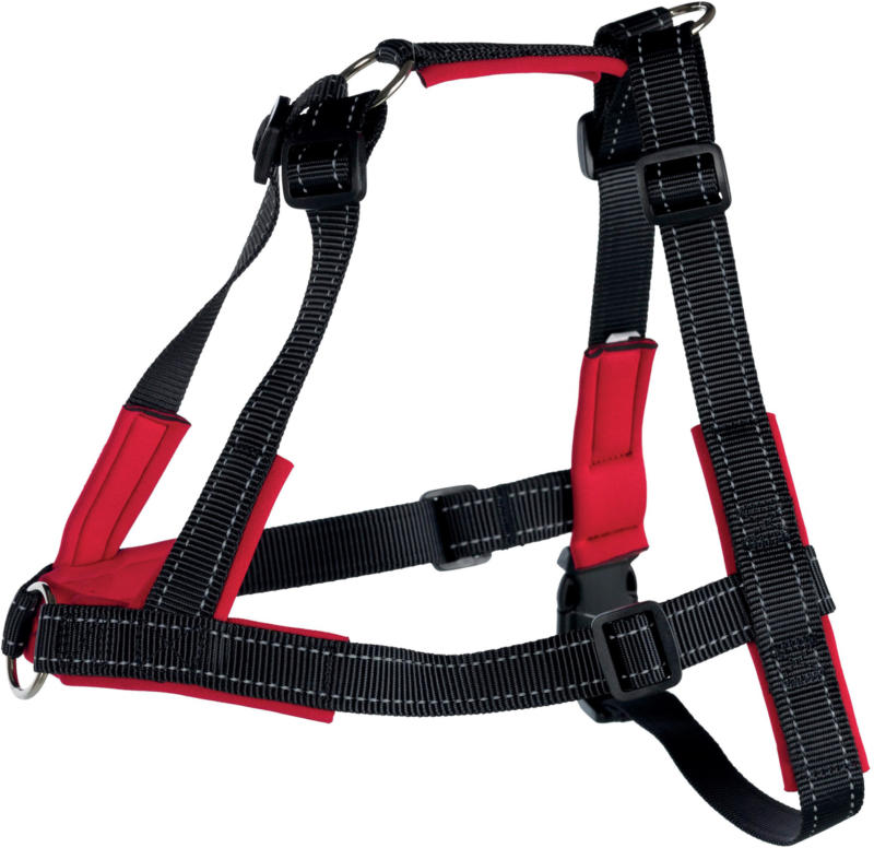 Harnais d'entraînment Lead'n'Walk Soft, S-M: 45-70 cm/25 mm, noir