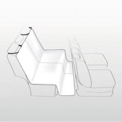 Couverture pour sièges de voiture 140x120cm beige