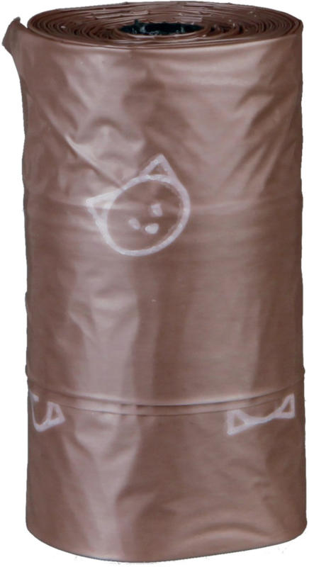 Sac déchets pour chats, compostable, 3 rouleaux de 10 sachets, 3 l