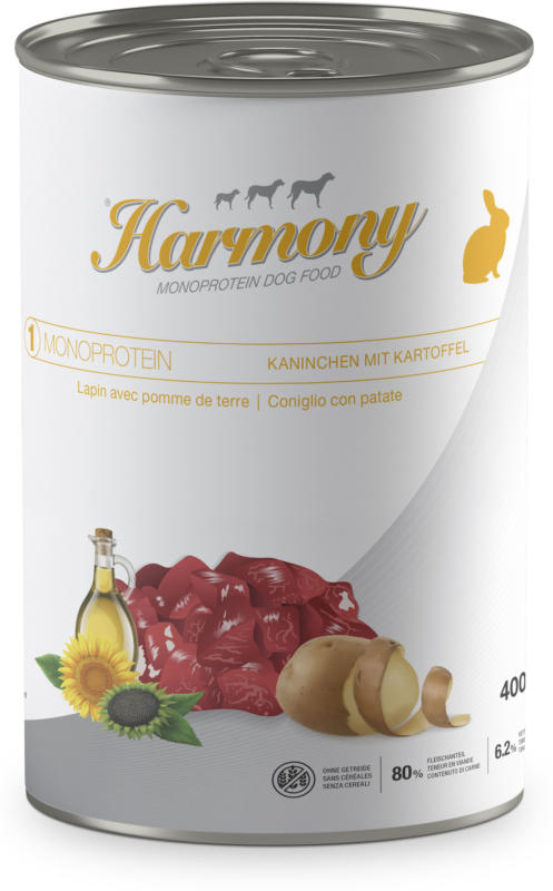 Harmony Dog Monoprotein Kaninchen & Kartoffel 400g