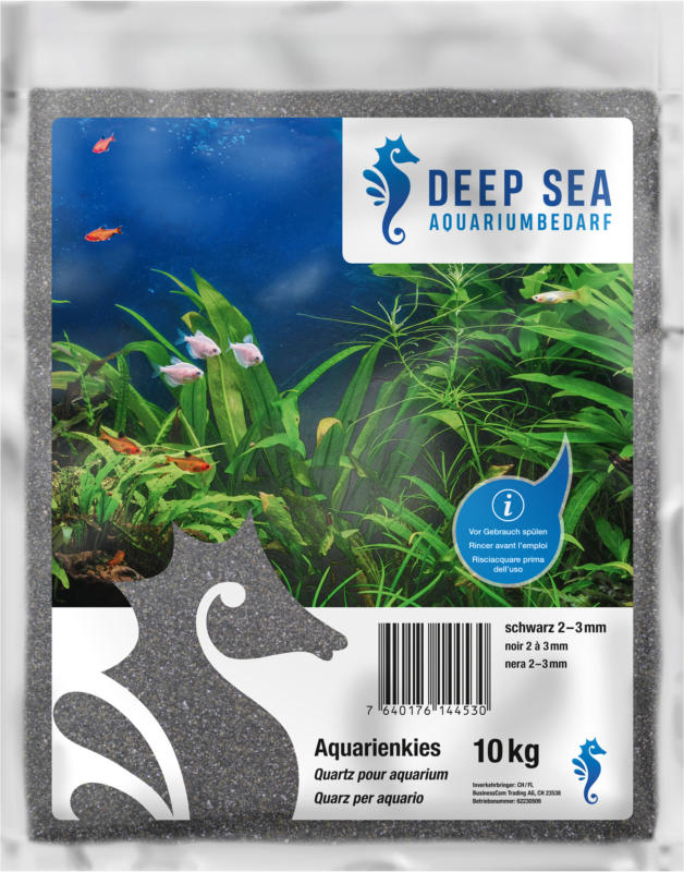 Deep Sea Aquariumkies schwarz, 2-3mm, 10kg