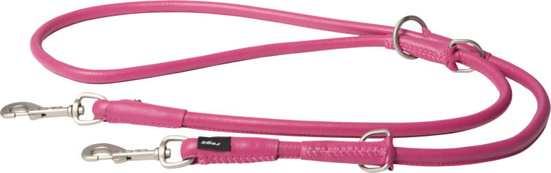 Rogz Rundleine Leder pink L 2m
