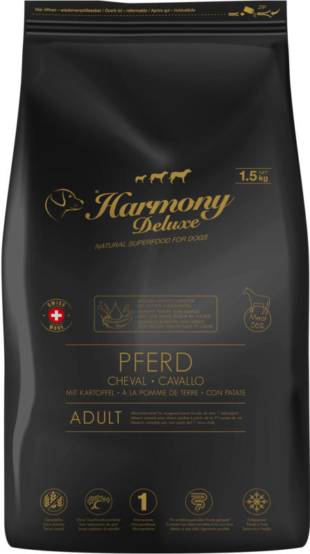Harmony Dog Deluxe Adult Pferd Halbfeuchtfutter 1.5kg