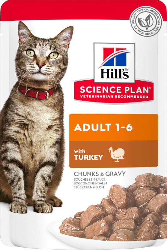 Hill's Science Plan Aliment pour Chat Adulte à la Dinde - sachet repas - 85g