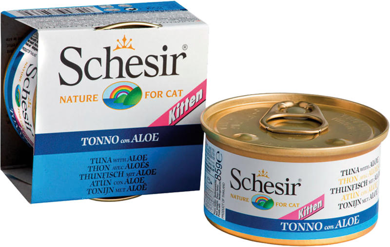 Schesir Kitten Thunfisch mit Aloe in Gelee 85g