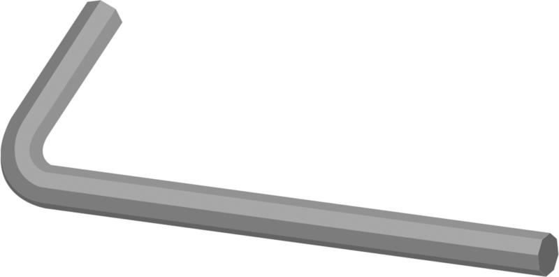 Petrebels Pièce de rechange clé Allen D6 pour tête de10mm