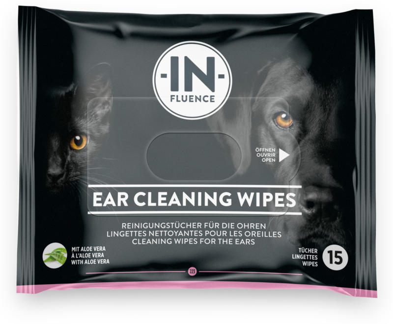 In-Fluence Lingettes nettoyantes pour les oreilles CleaningWipes Ears 15pcs.