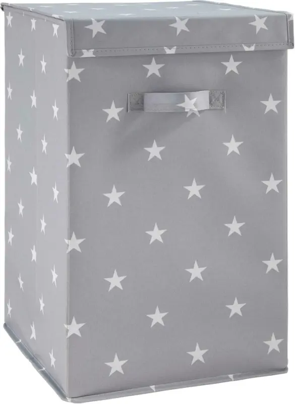 Faltbox Sandy in Grau mit Deckel ca. 30x50x30 cm