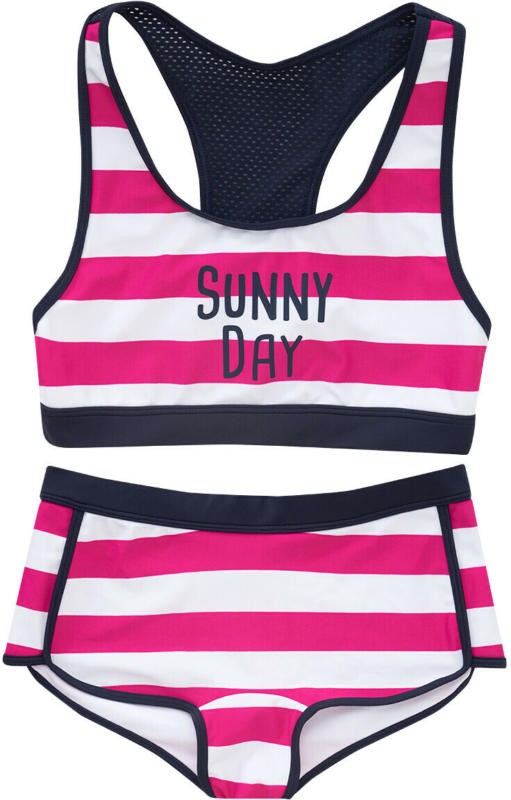 Mädchen Bikini mit Message-Print (Nur online)
