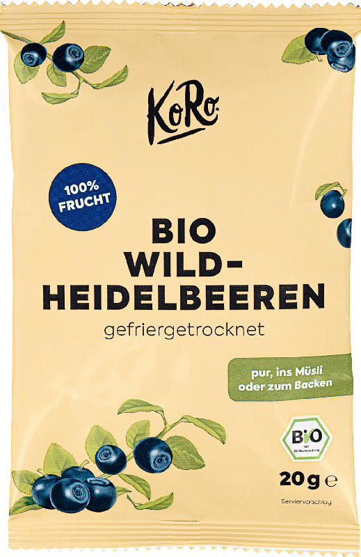 KoRo Gefriergetrocknete Wildheidelbeeren