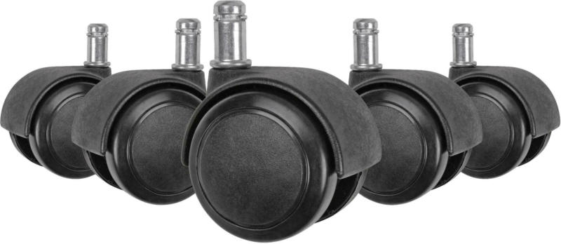 Drehstuhlrolle 'SPM1.911', 5-er Set, schwarz