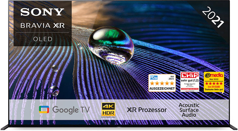 Sony XR-65A90J OLED (2021) 65 Zoll BRAVIA XR 4K UHD Smart TV (Google TV); OLED TV