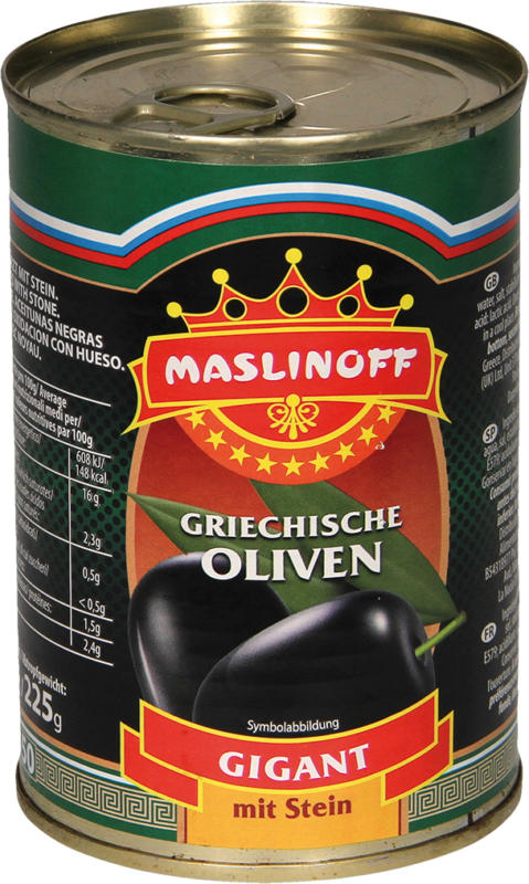 Oliven mit Stein