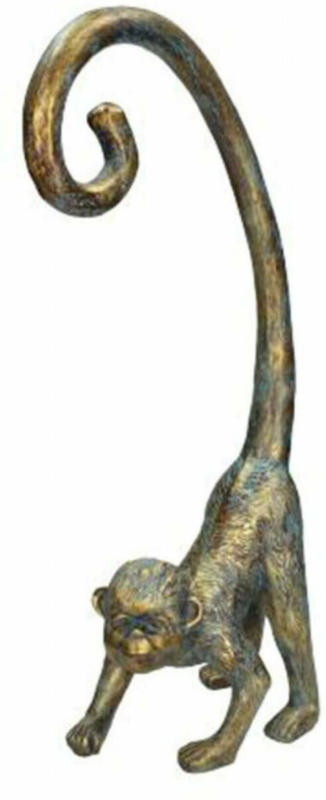Tierfigur Affe Gold H: 43 cm