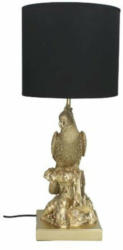Lampe Papagei, Schwarz-Gold H: 55cm