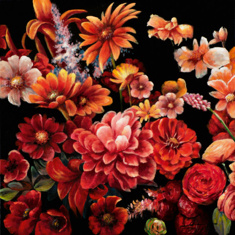 Bild Hübsche Rosa Blumen mit Hochglanz 2