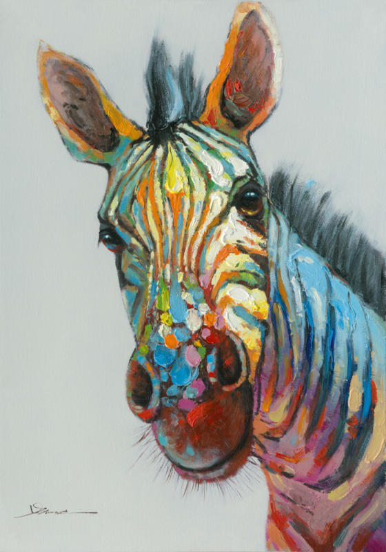 Bild Farbenfrohes Zebra