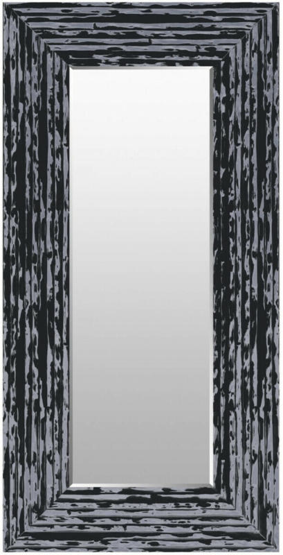 Spiegel Charly Schwarz-Silber