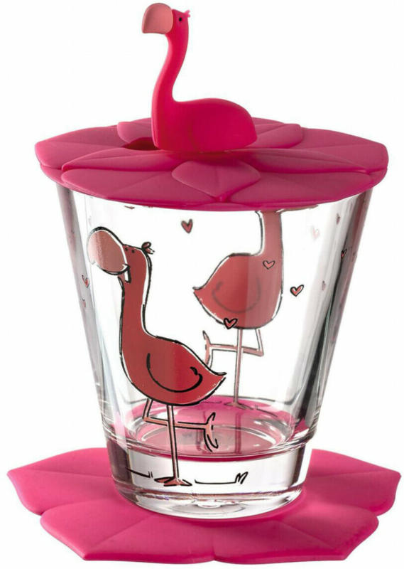 Trinkglas Für Kinder Bambini Flamingo, 215 ml, 3-teilig