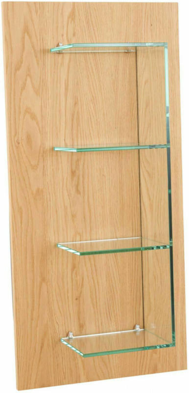 Glasregal Curve mit Paneel