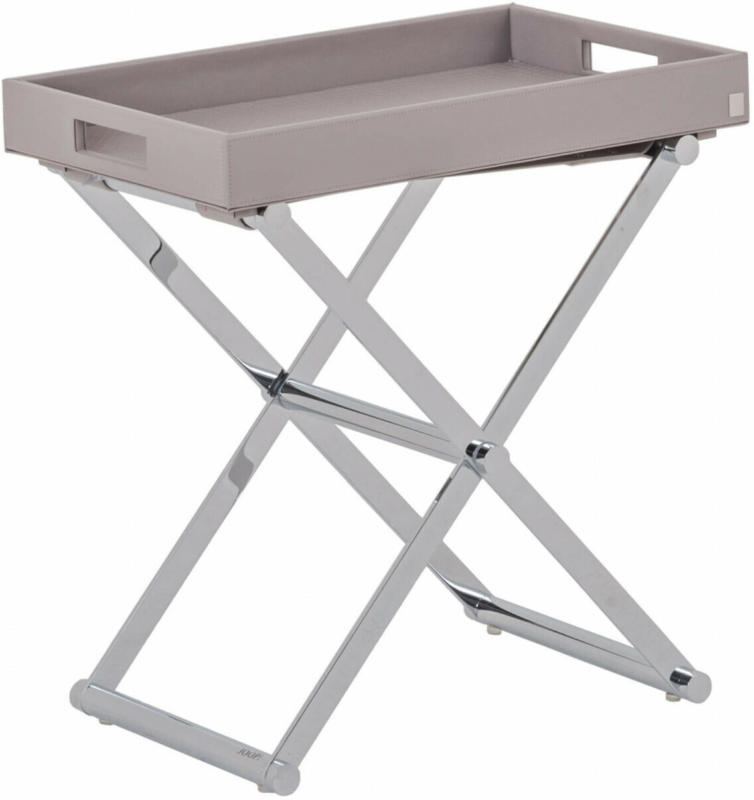 Beistelltisch Grau/chrom