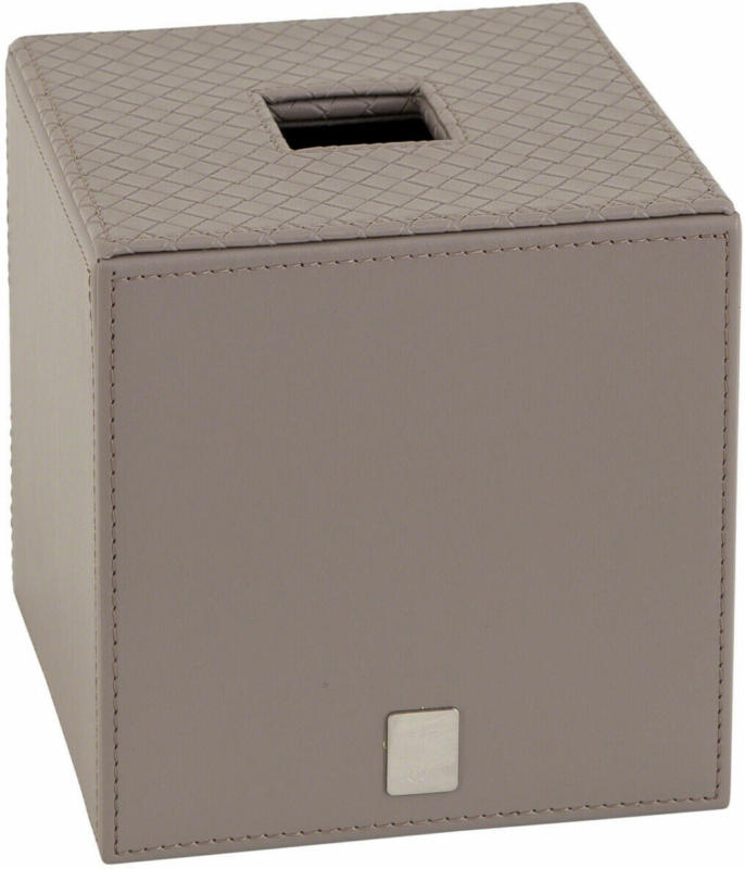 Papiertuchbox Lederoptik Stein Quadratisch