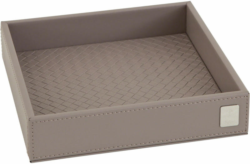 Tablett Lederoptik 17x17 cm