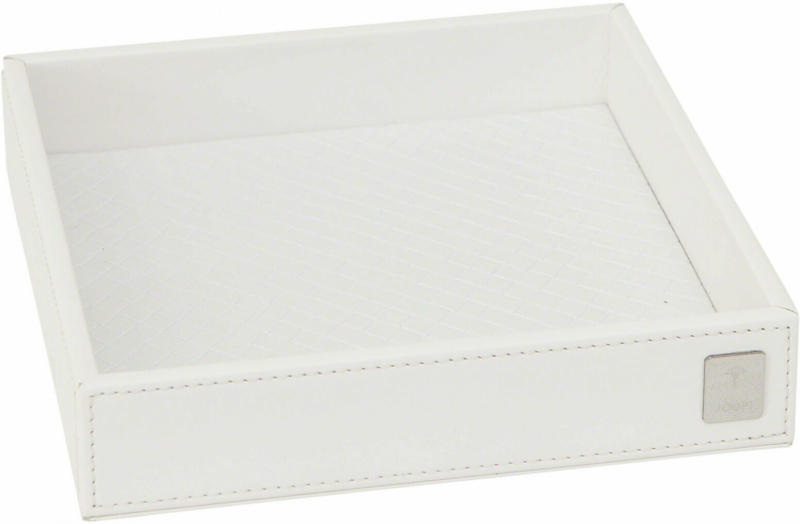 Tablett Lederoptik 17x17 cm