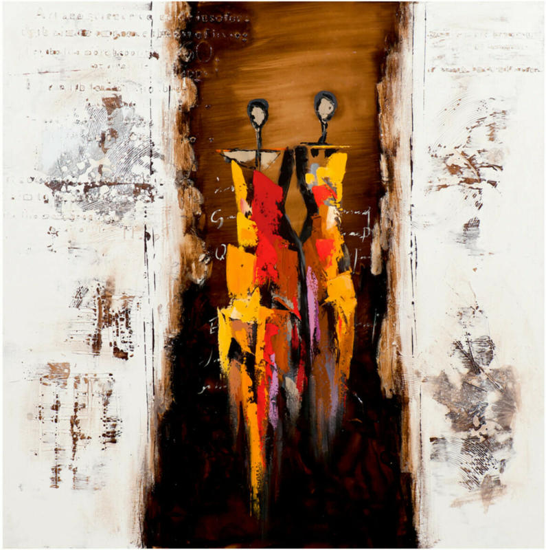 Bild Familie Abstrakt 75 x 75 cm