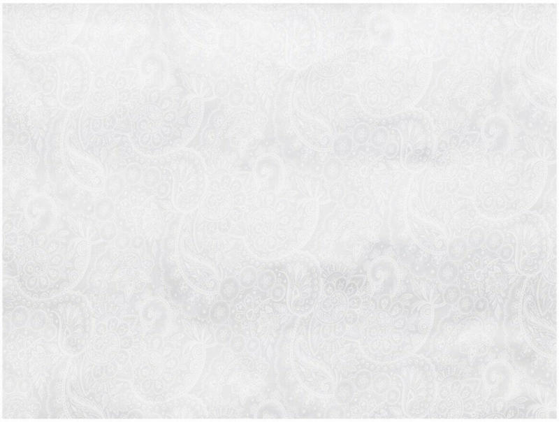 Kissenbezug Paisley Blanc
