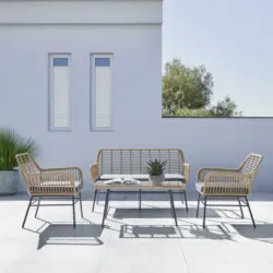 Loungegarnitur 'Ana' inkl. Auflagen, grau