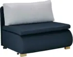 mömax Schlafsessel in Dunkelblau mit Rückenkissen