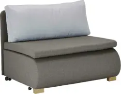 Schlafsessel in Anthrazit mit Rückenkissen