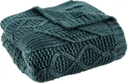 Kuscheldecke Saskia in Grün ca. 130x180 cm